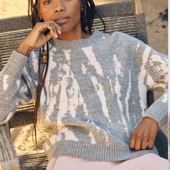 Rails Virgo Grey Tye Dye Wool Blend Sweater Size XL NWT - Picture 5 of 10